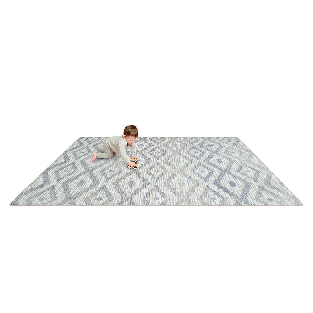 Diamond Oasis 5'4" x 7'8" Area Rug in Color Sandstone. Picture 4