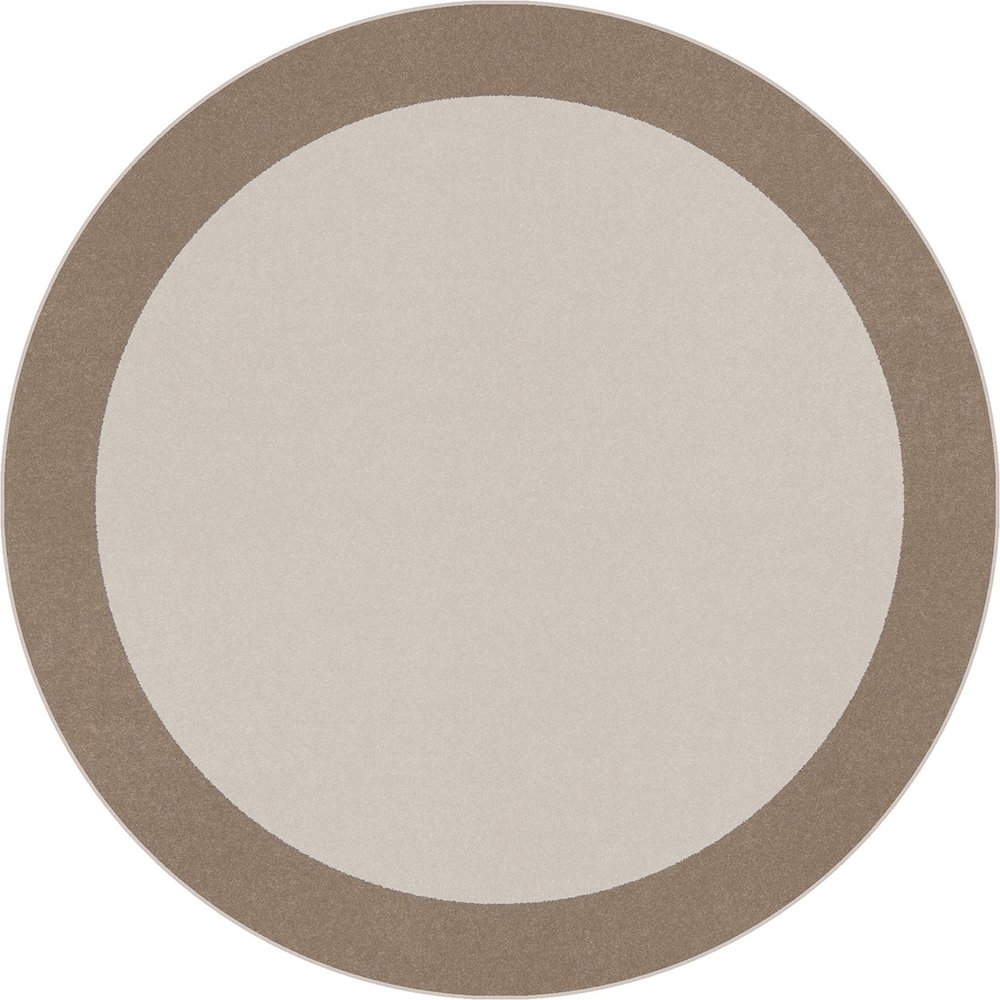 Kid Essentials Easy Going 5'4" Round Area Rug in Color Neutral. Picture 1