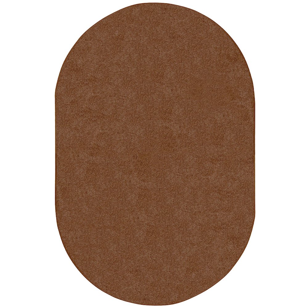 Kid Essentials Endurance 12' x 7'6" Oval Area Rug in Color Brown. Picture 1