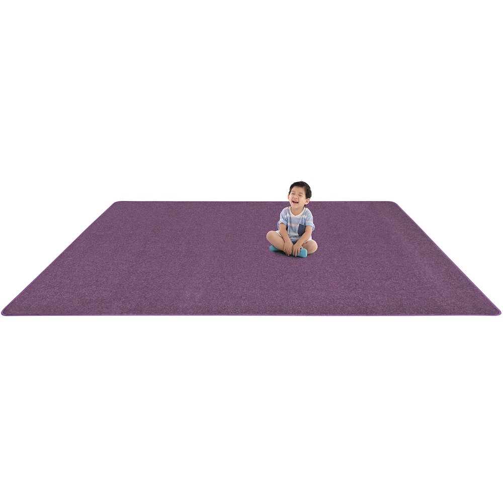 Kid Essentials Endurance 12' x 12' Area Rug in Color Purple. Picture 4