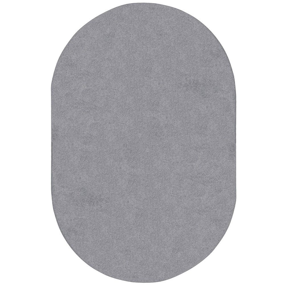 Kid Essentials Endurance 12' x 7'6" Oval Area Rug in Color Silver. Picture 1