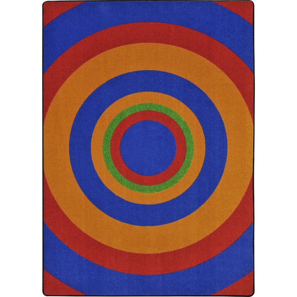 Kid Essentials Fascinate 7'8" x 10'9" Area Rug in Color Primary. Picture 1