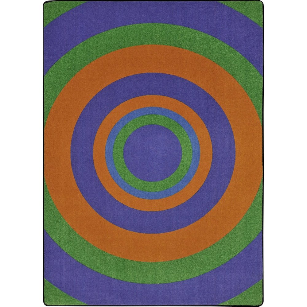 Kid Essentials Fascinate 7'8" x 10'9" Area Rug in Color Violet. Picture 1