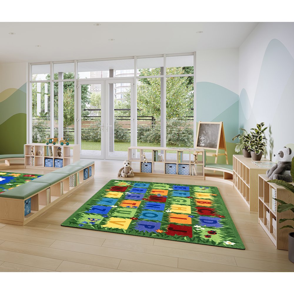 Field of Learning 7'8" x 10'9" Area Rug in Color Multi. Picture 3