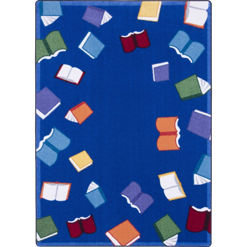 Kid Essentials Fly Away with Reading 7'8" x 10'9" Area Rug in Color Multi. Picture 1
