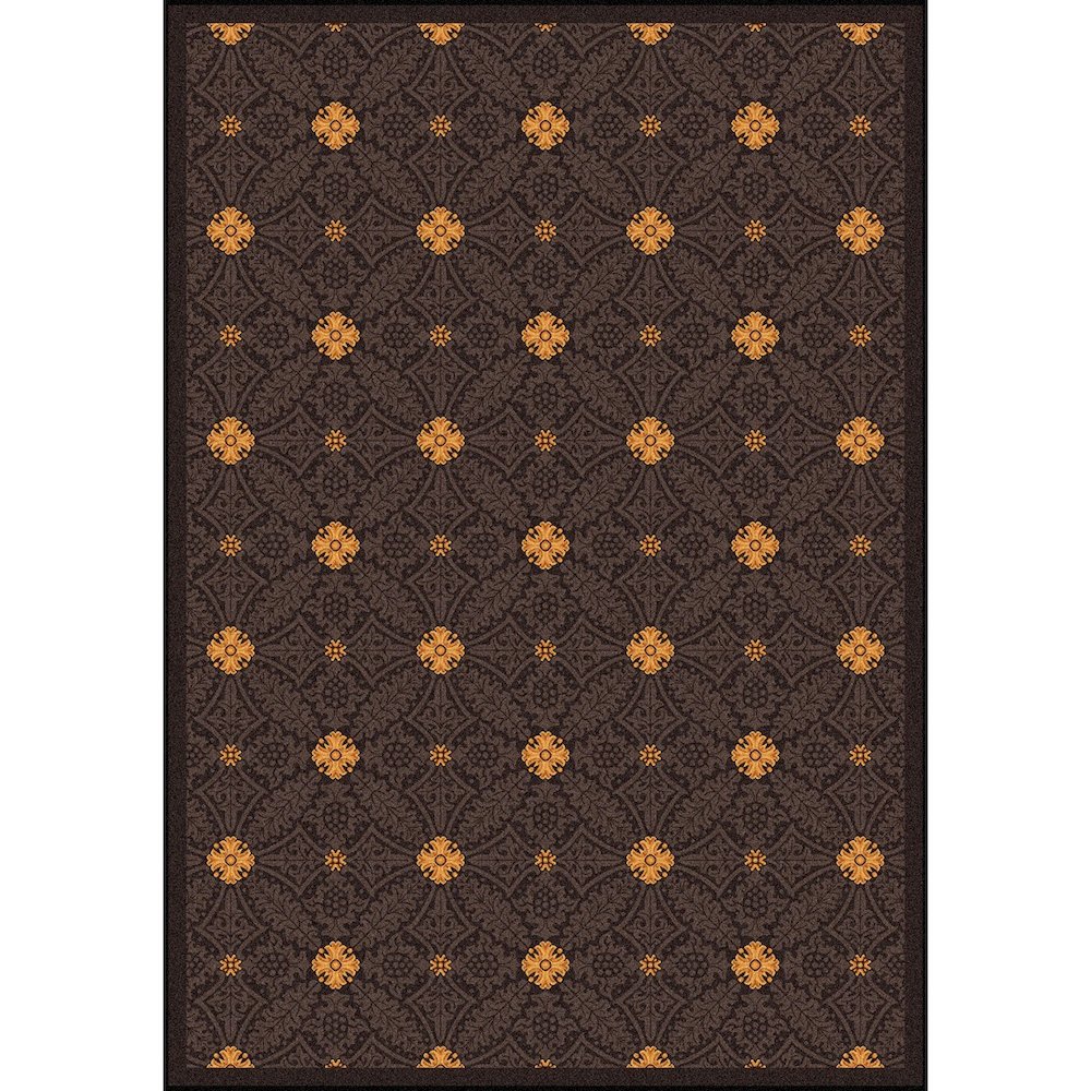 Any Day Matinee Fort Wood 5'4" x 7'8" Area Rug in Color Brown. Picture 1