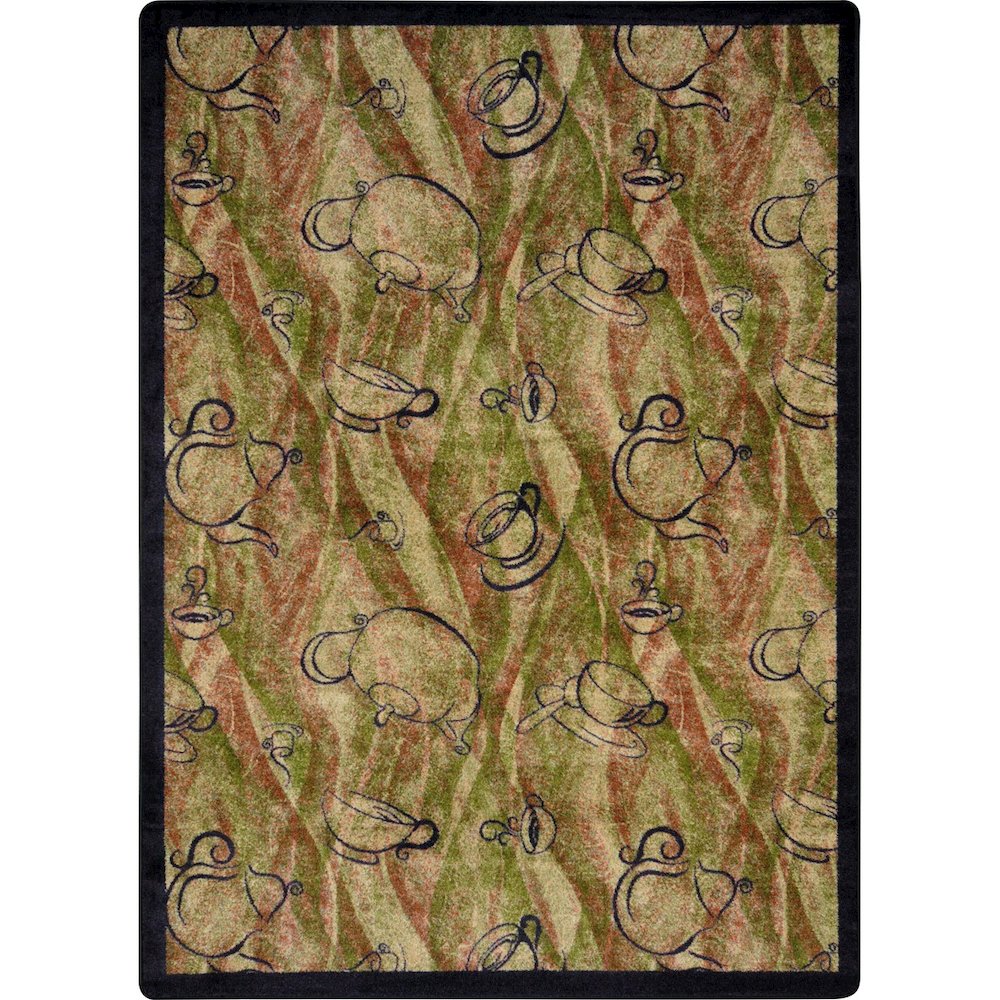 Kaleidoscope Fresh Brew 5'4" x 7'8" Area Rug in Color Hazelnut. Picture 1
