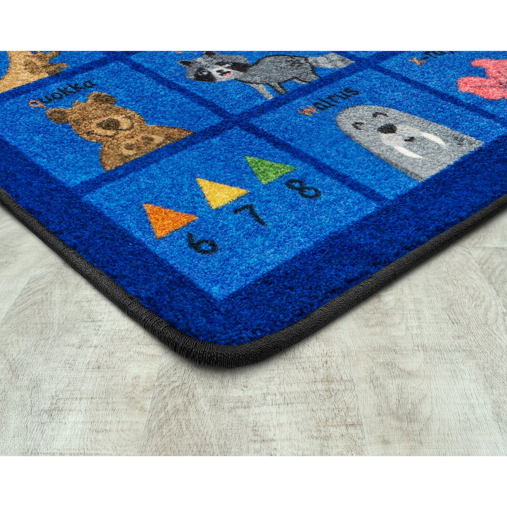 Friendly Phonics Animals 7'8" x 10'9" Area Rug in Color French. Picture 2