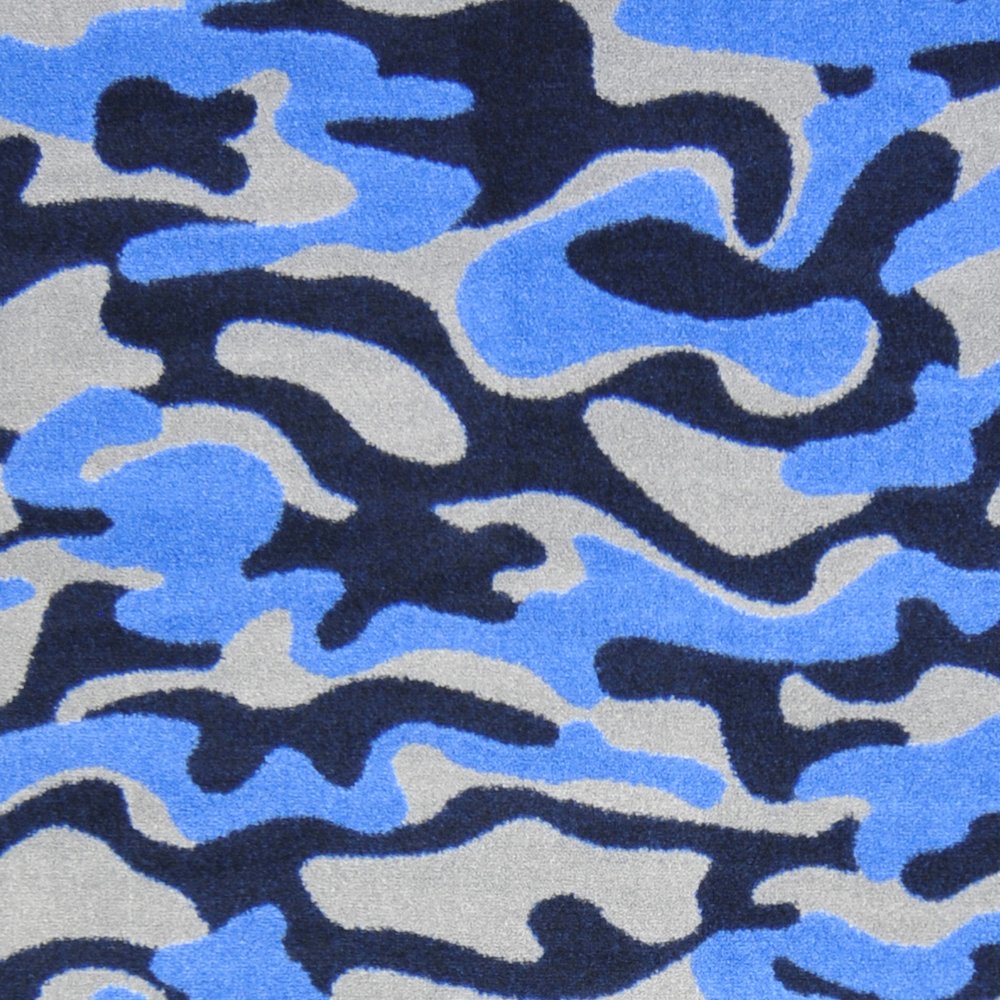 Kaleidoscope Funky Camo 5'4" x 7'8" Area Rug in Color Blue. Picture 2