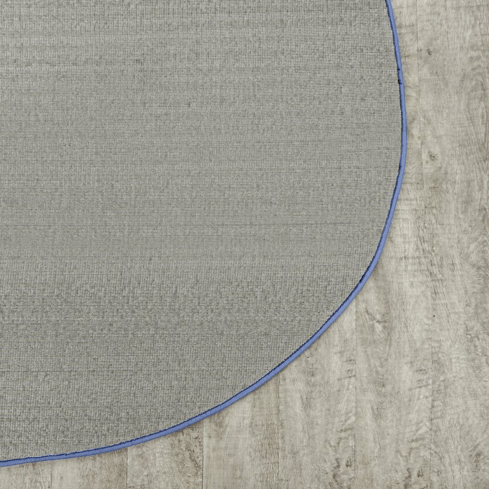 Kid Essentials Just Kidding 12' x 7'6" Oval Area Rug in Color Cobalt Blue. Picture 4