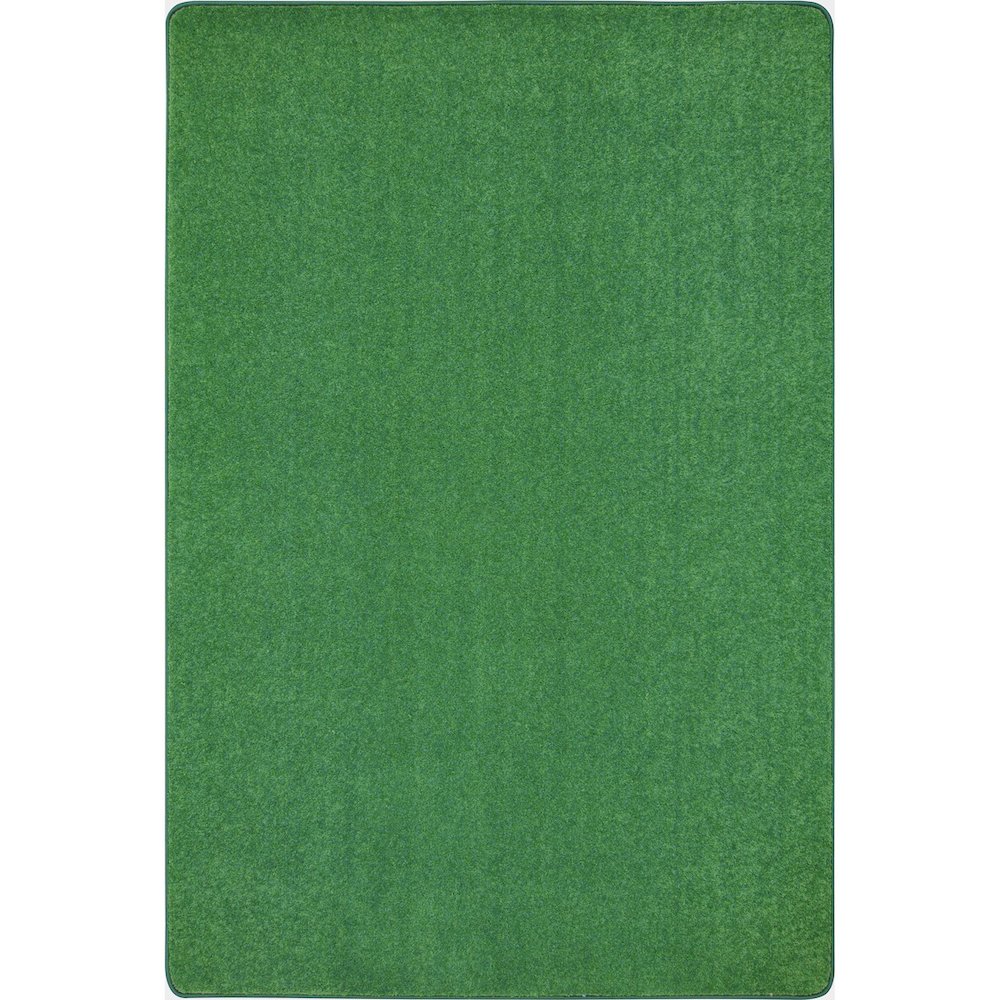 Kid Essentials Just Kidding 6' x 9' Area Rug in Color Grass Green. Picture 1