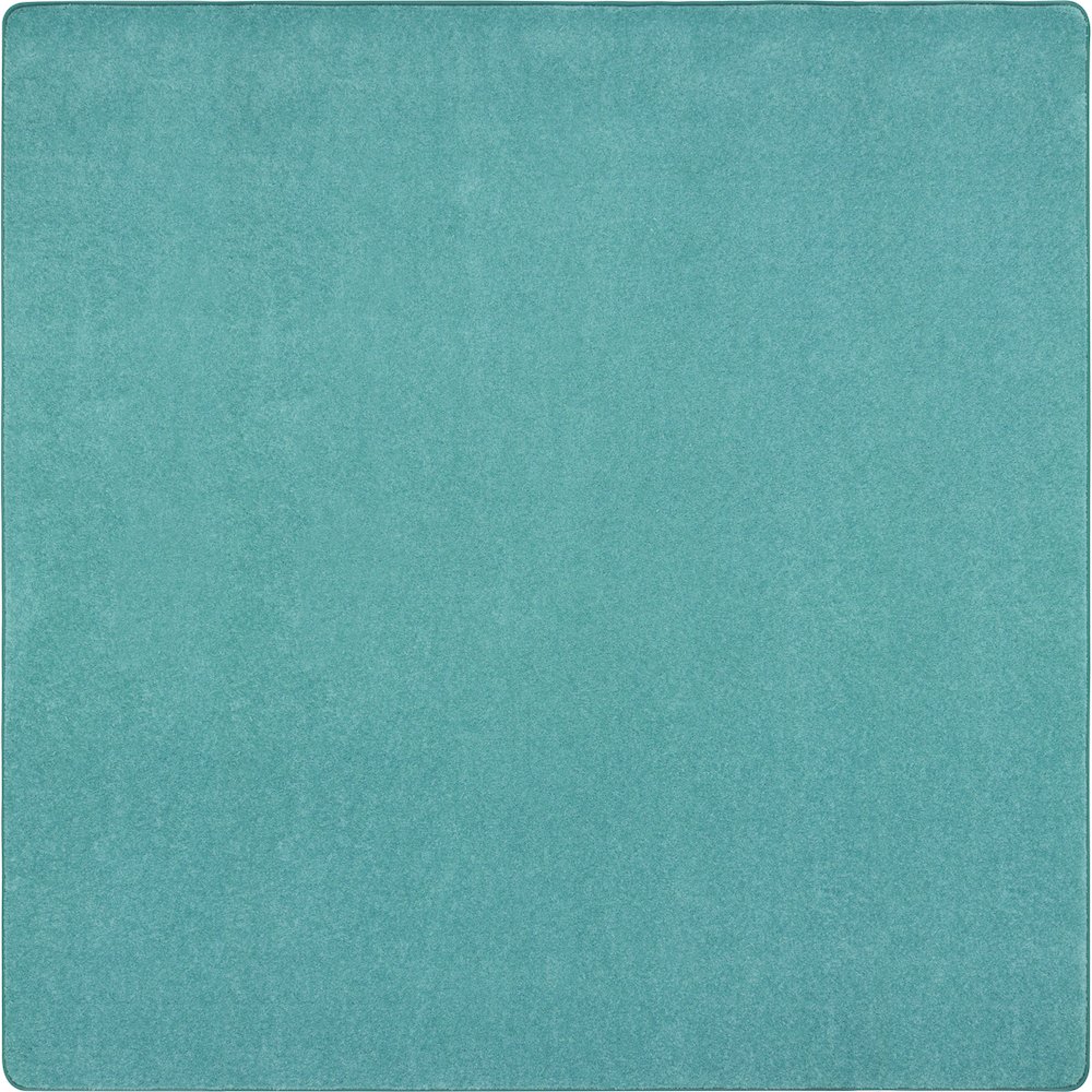 Kid Essentials Just Kidding 12' x 12' Area Rug in Color Seafoam. Picture 1