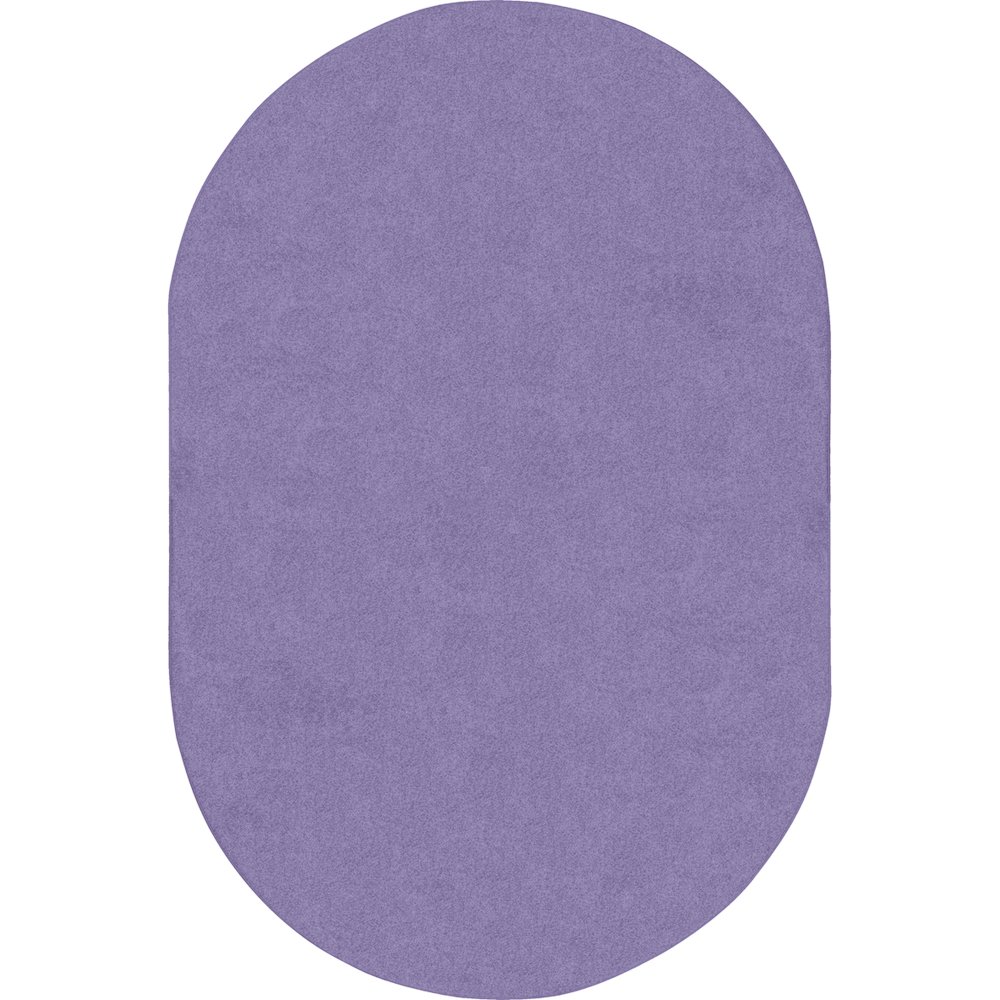 Kid Essentials Just Kidding 12' x 7'6" Oval Area Rug in Color Very Violet. Picture 1