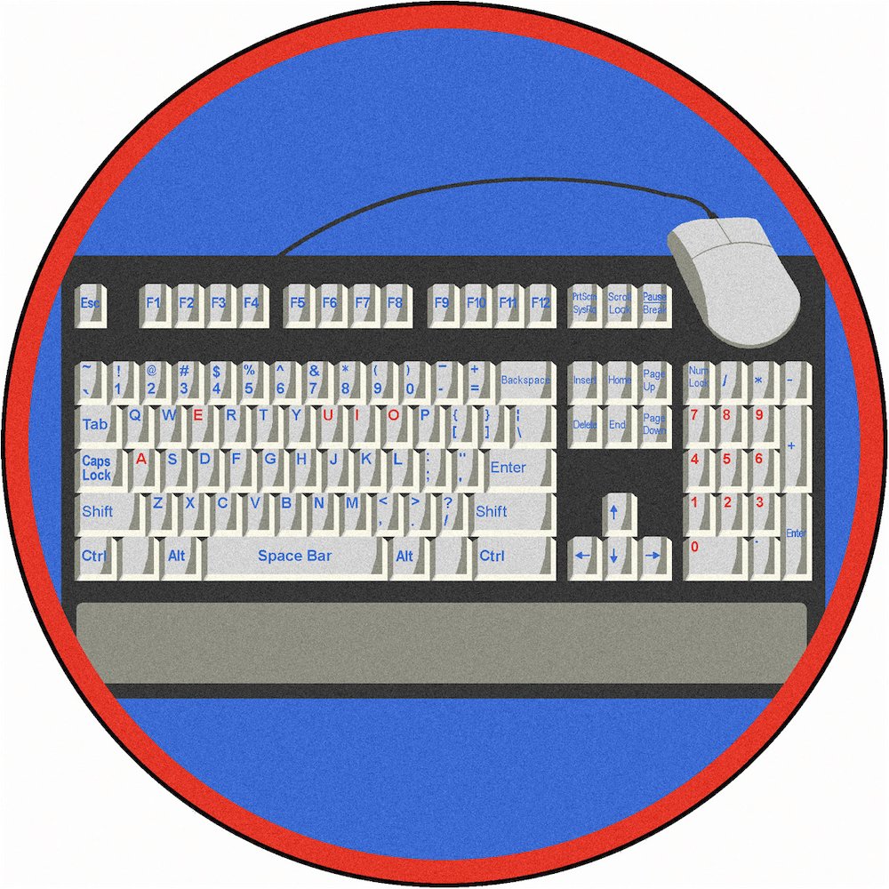 Kid Essentials Keyboard Connection 5'4" Round Area Rug in Color Gray. Picture 1