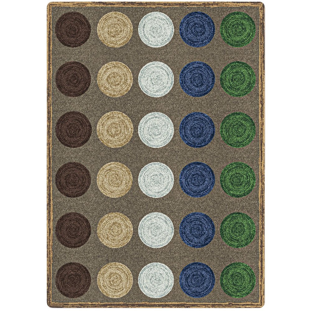 Kid Essentials Mindful Seating 10'9" x 13'2" Area Rug in Color Multi. Picture 1