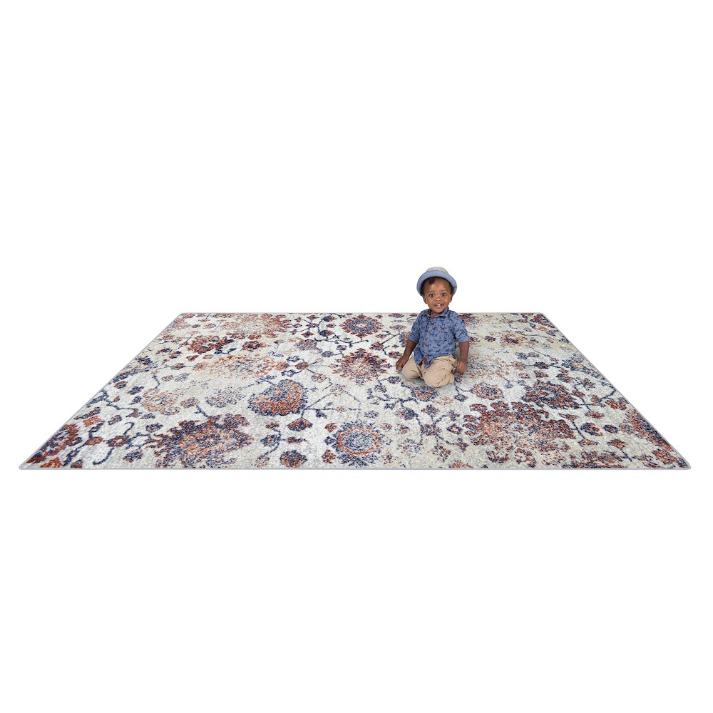 Mojave Bloom 5'4" x 7'8" Area Rug in Color Sunset. Picture 4
