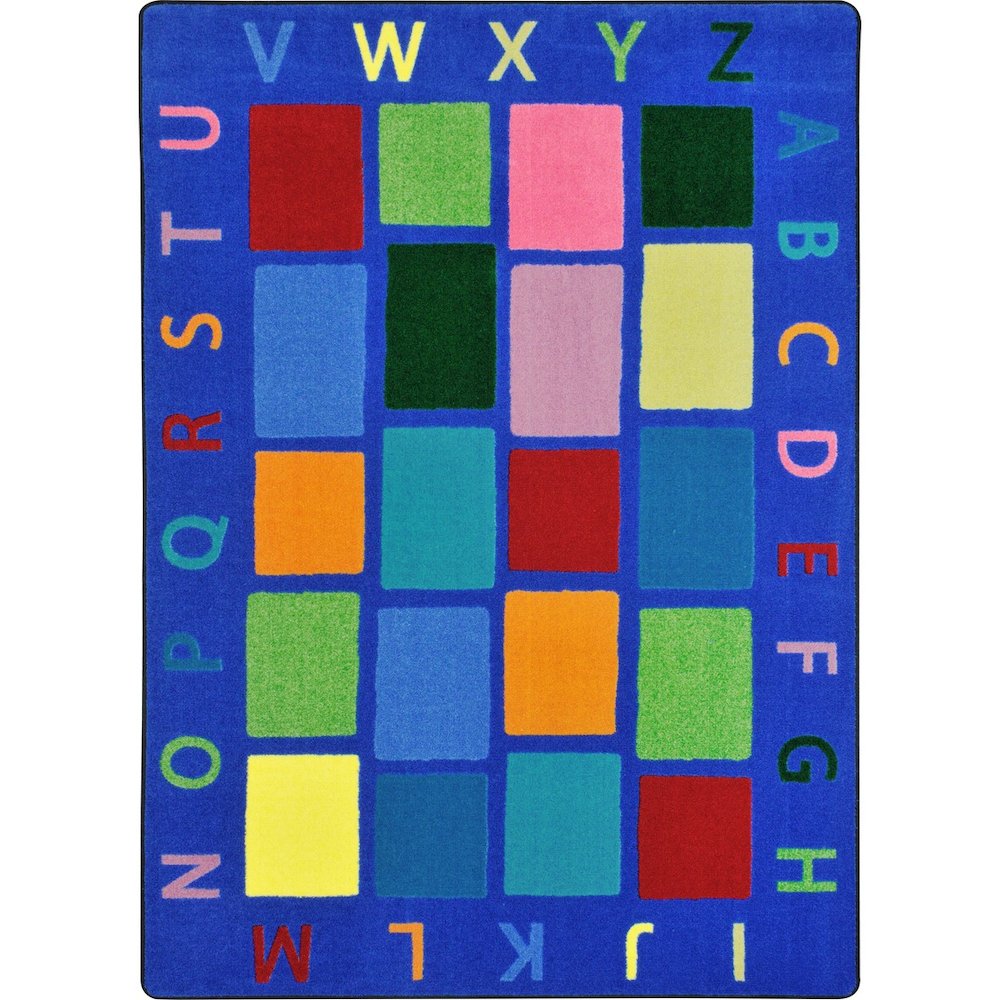 Kid Essentials My Space 7'8" x 10'9" Area Rug in Color Multi. Picture 1