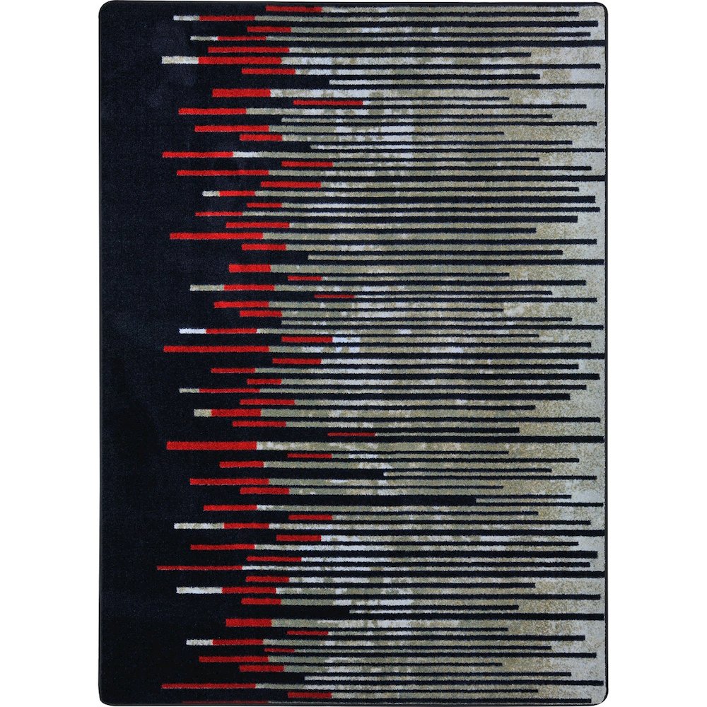 First Take Nightlife 5'4" x 7'8" Area Rug in Color Garnet. Picture 1