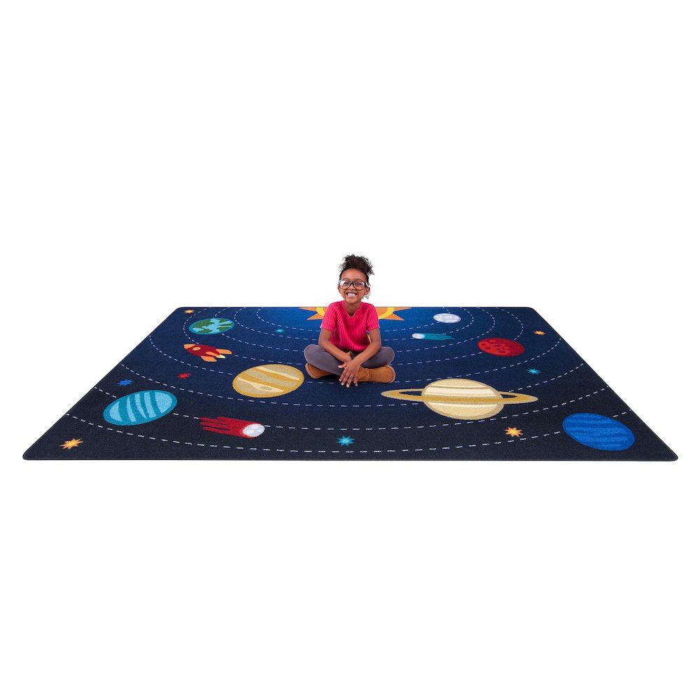 Kid Essentials Out of this World 7'8" x 10'9" Area Rug in Color Multi. Picture 4