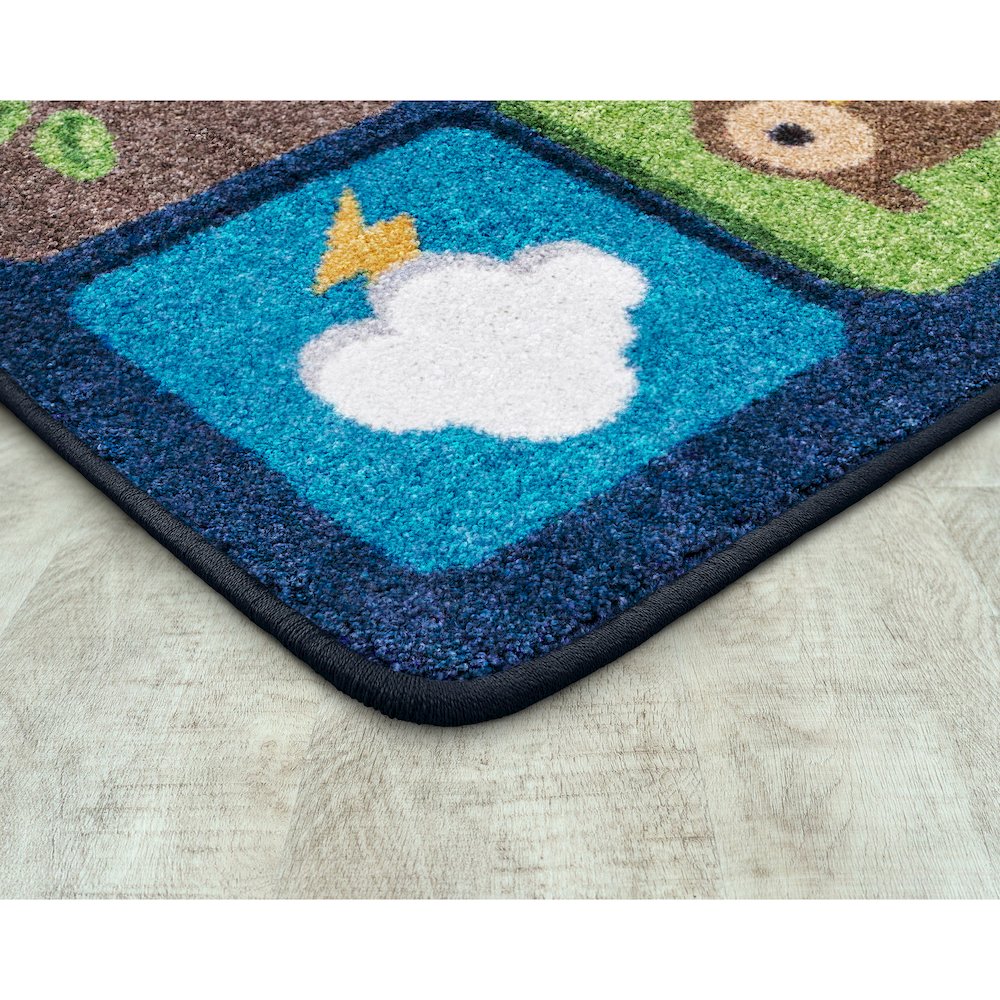 Peaceful Planet 7'8" x 10'9" Area Rug in Color Multi. Picture 2