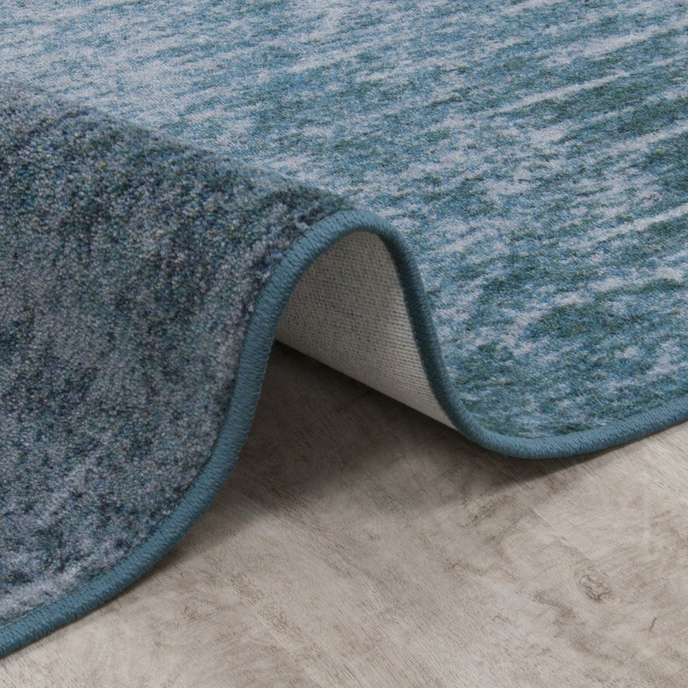First Take Raku 5'4" x 7'8" Area Rug in Color Mirage Lake. Picture 2