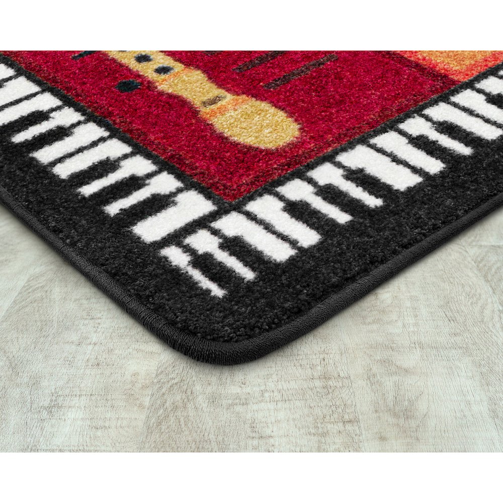 Recorderific 7'8" x 10'9" Area Rug in Color Multi. Picture 2