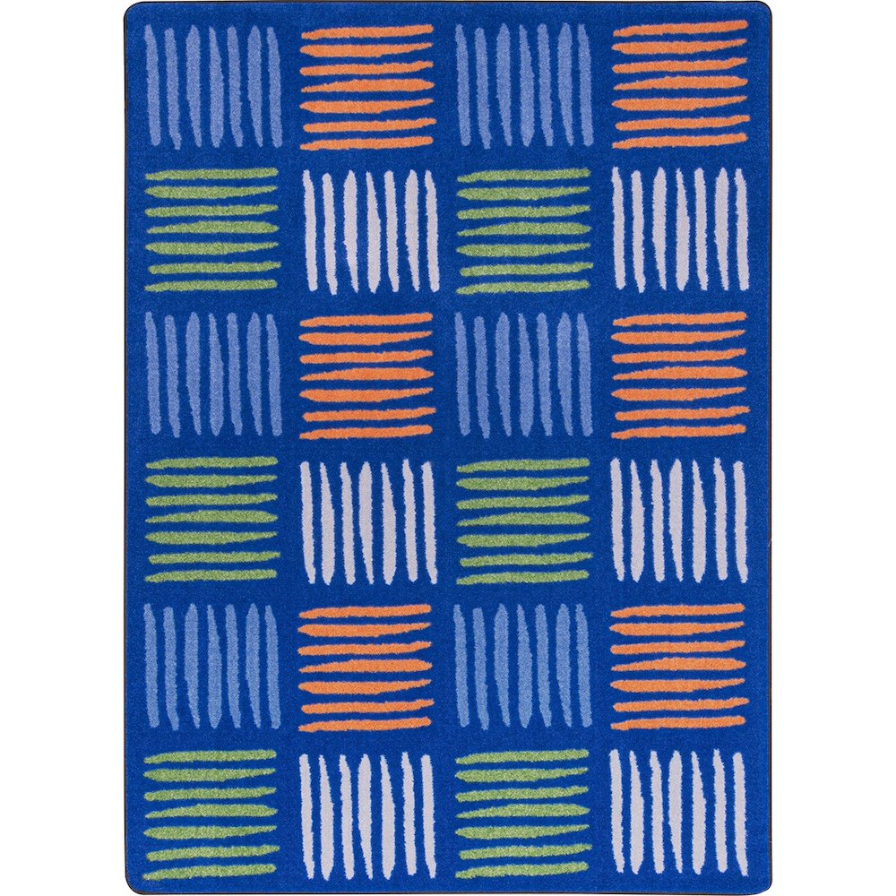 Kid Essentials Right Turn 7'8" x 10'9" Area Rug in Color Multi. Picture 1