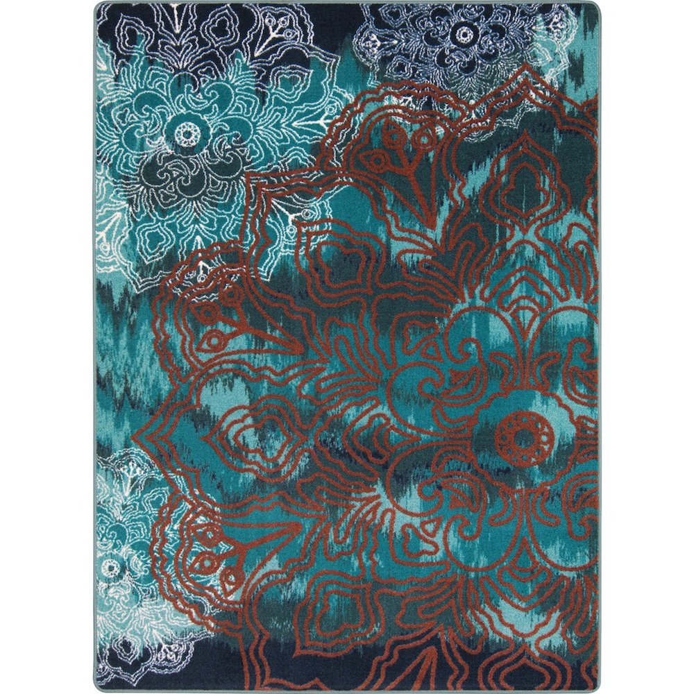 First Take Romani 5'4" x 7'8" Area Rug in Color Riviera. Picture 1