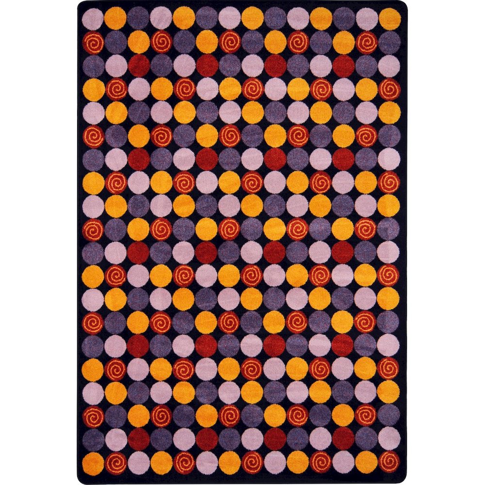 Kid Essentials Roundabout 5'4" x 7'8" Area Rug in Color Plum. Picture 1