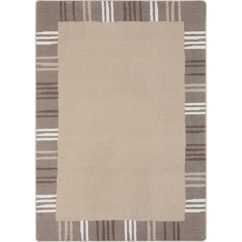 Kid Essentials Seeing Stripes 7'8" x 10'9" Area Rug in Color Neutral. Picture 1