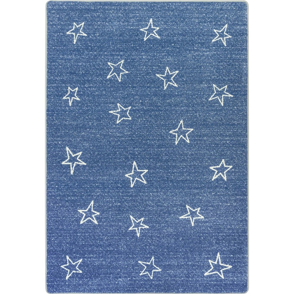 Claremont Kids Shine On 5'4" x 7'8" Area Rug in Color Blue Skies. Picture 1