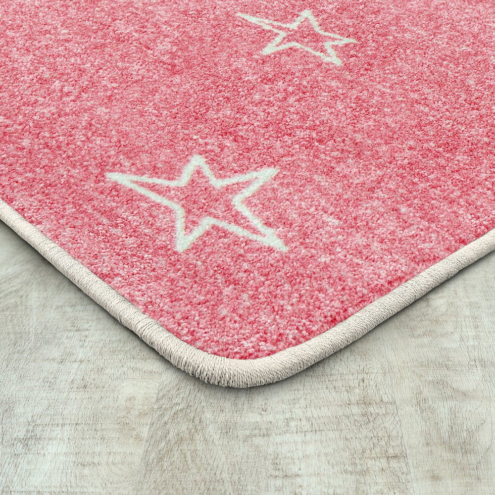 Claremont Kids Shine On 5'4" x 7'8" Area Rug in Color Blush. Picture 2