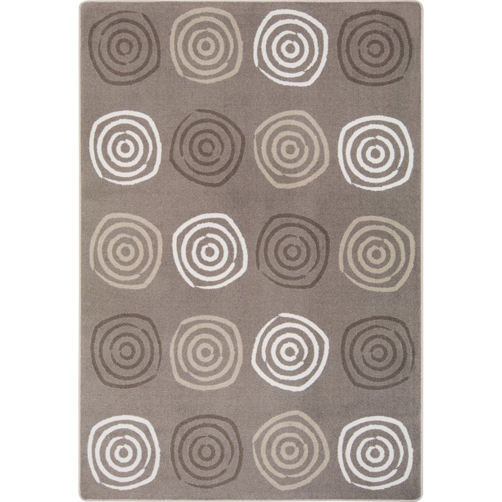 Kid Essentials Simply Swirls 7'8" x 10'9" Area Rug in Color Neutral. Picture 1