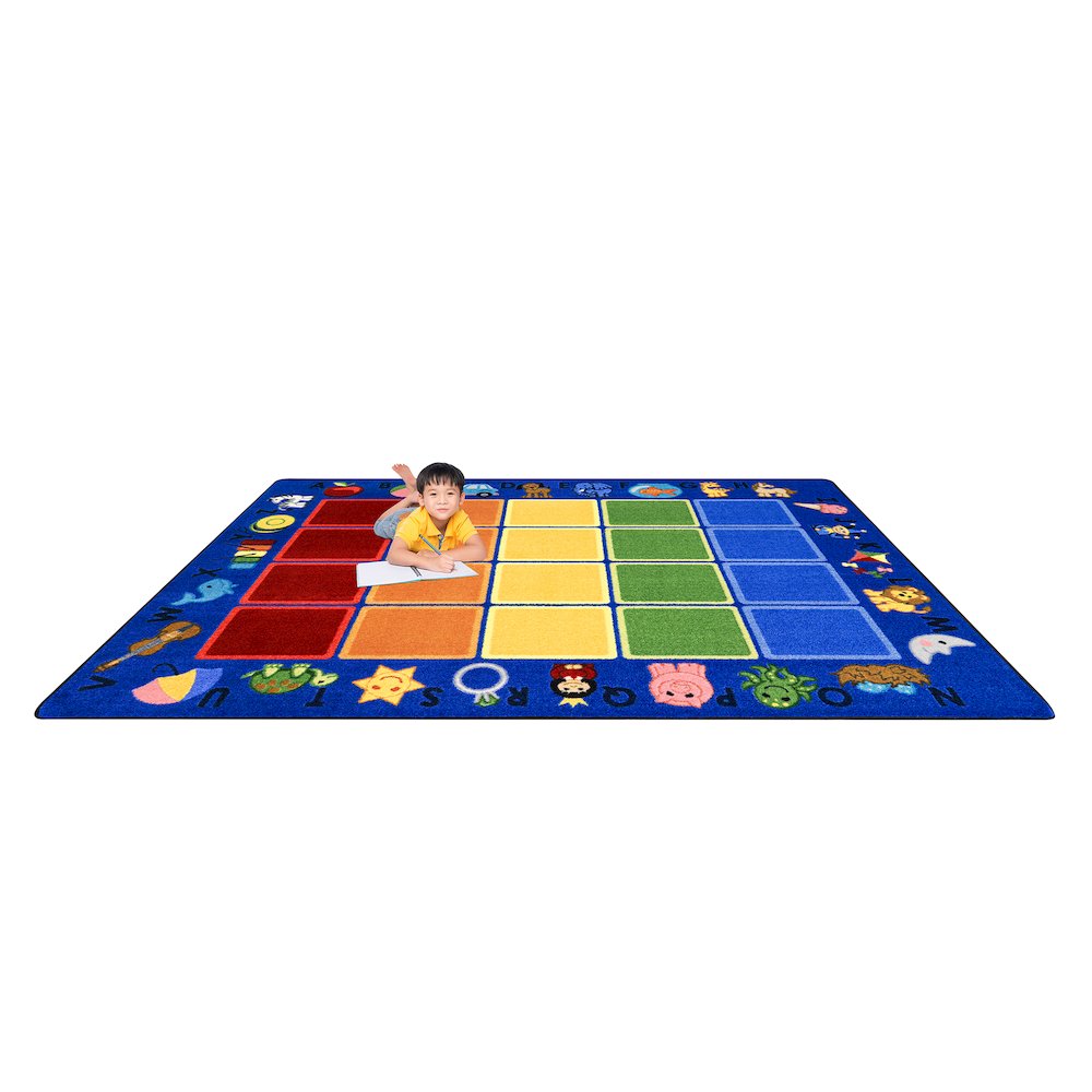 Smart Start 7'8" x 10'9" Area Rug in Color Multi. Picture 4