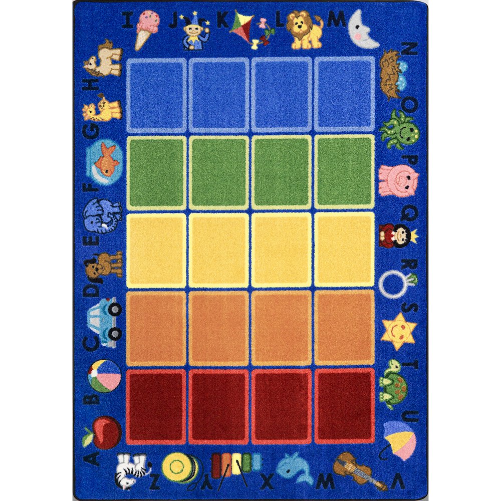 Smart Start 7'8" x 10'9" Area Rug in Color Multi. Picture 1