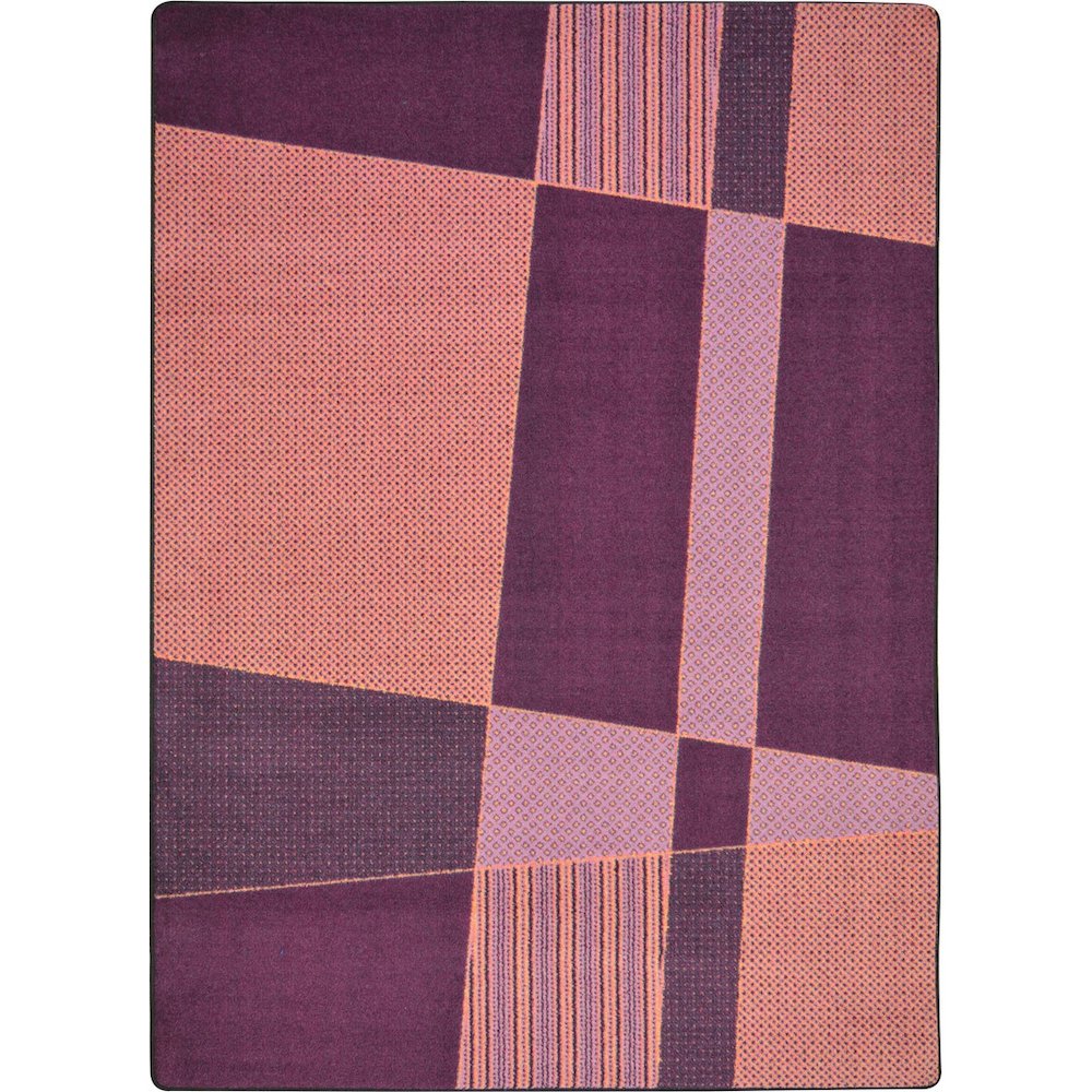 Kid Essentials Spazz 5'4" x 7'8" Area Rug in Color Purple. Picture 1