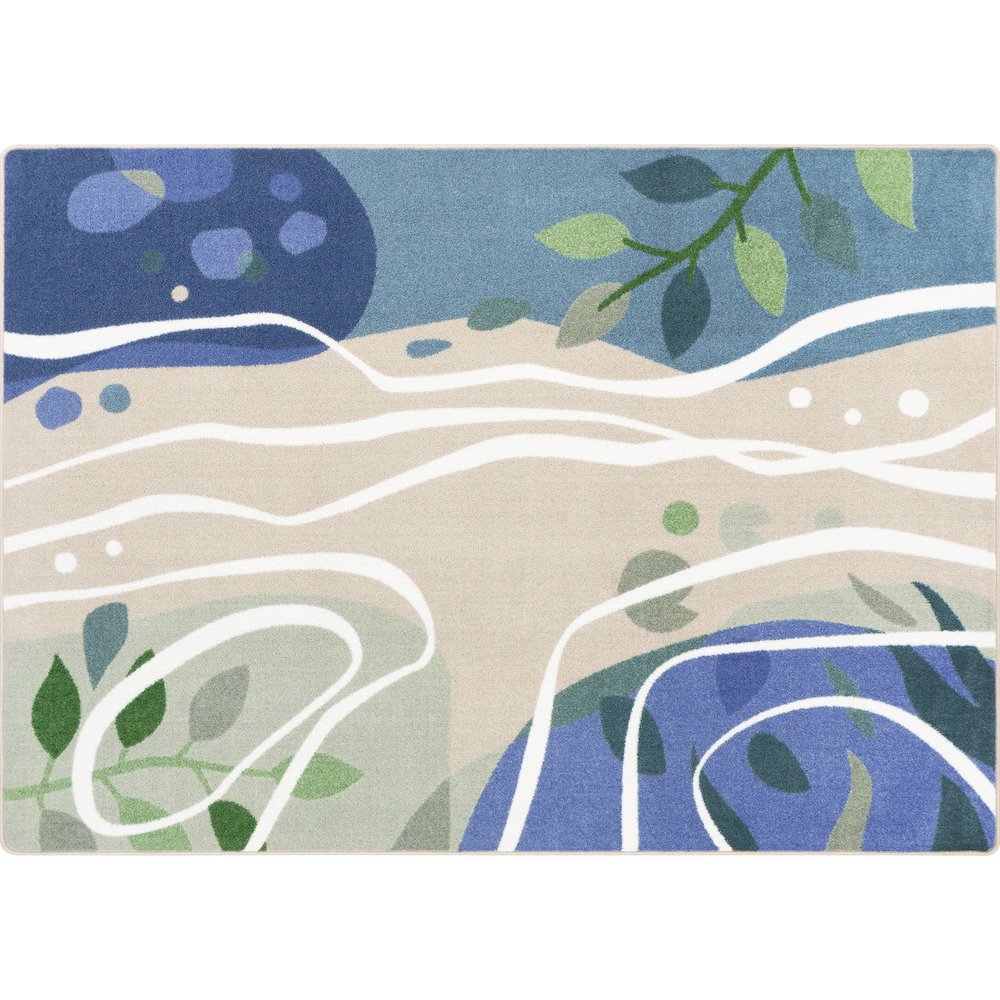 Still Waters 7'8" x 10'9" Area Rug in Color Multi. Picture 5