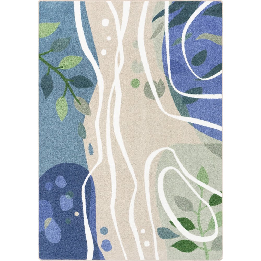 Still Waters 7'8" x 10'9" Area Rug in Color Multi. Picture 1