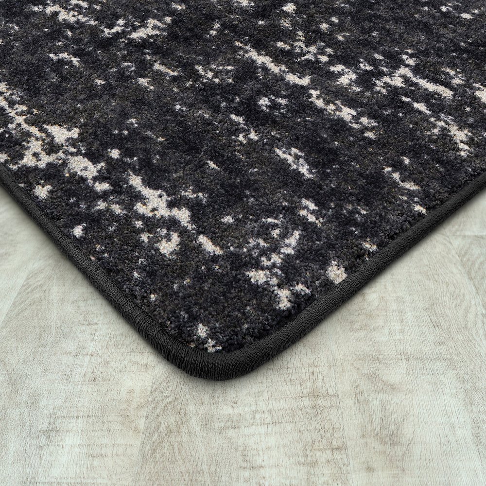 WorkSpace Stretched Thin 5'4" x 7'8" Area Rug in Color Onyx. Picture 2