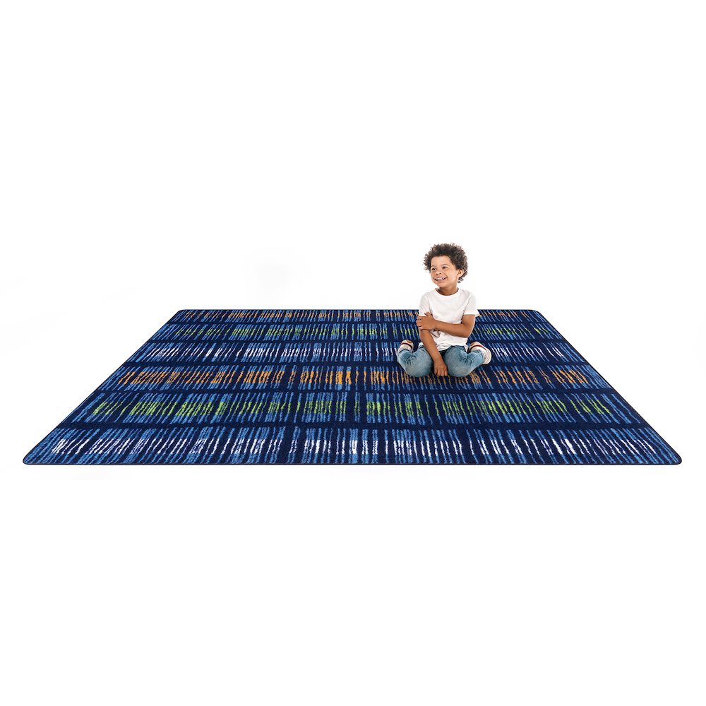 Kid Essentials Verve 5'4" x 7'8" Area Rug in Color Citrus. Picture 6