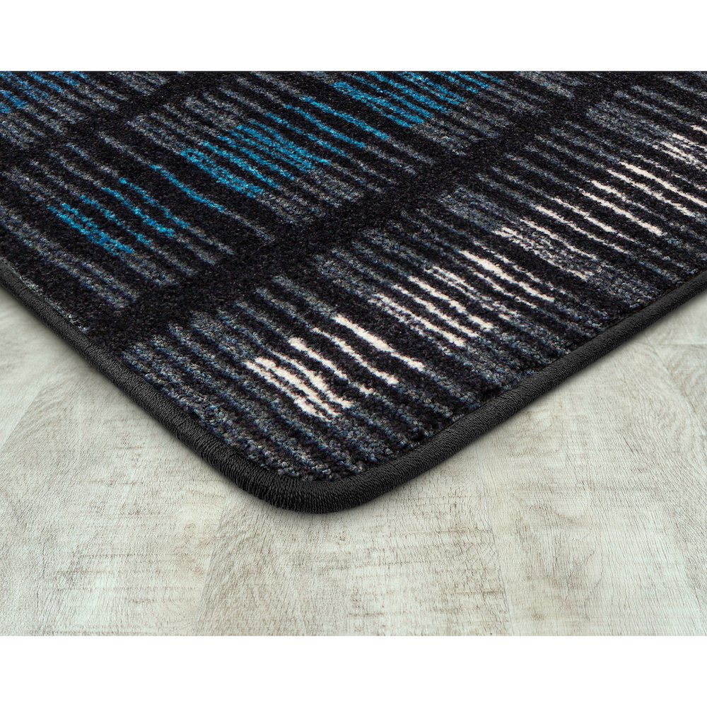 Kid Essentials Verve 5'4" x 7'8" Area Rug in Color Sapphire. Picture 2
