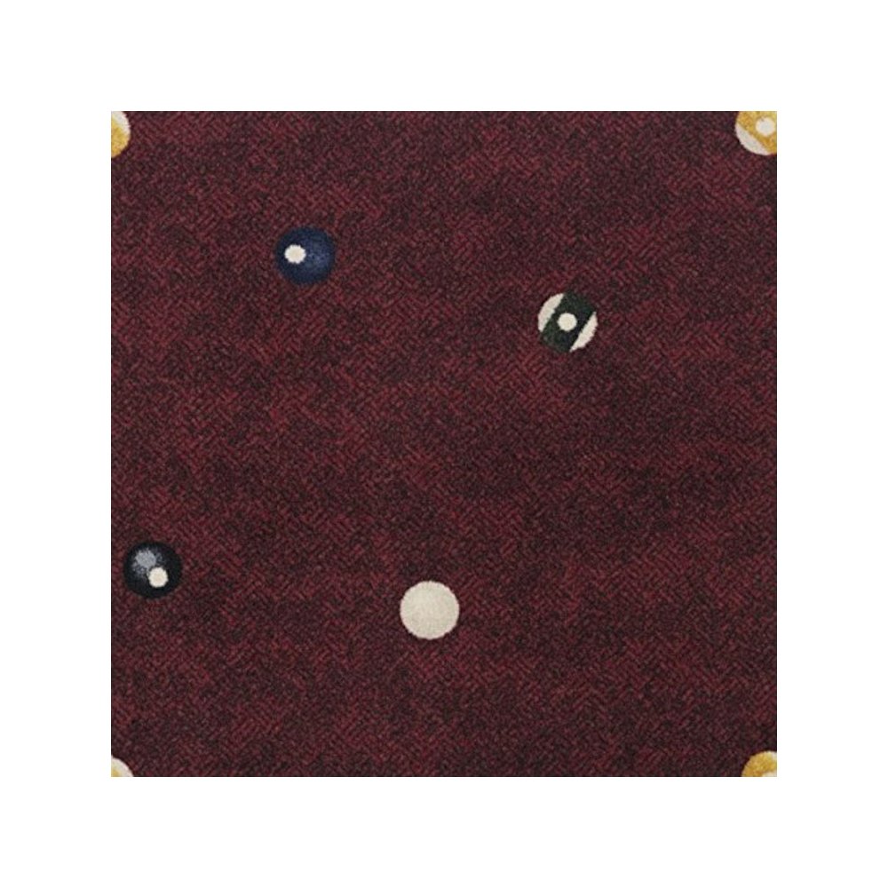 Games People Play Open Table 7'8" x 10'9" Area Rug in Color Burgundy. Picture 1
