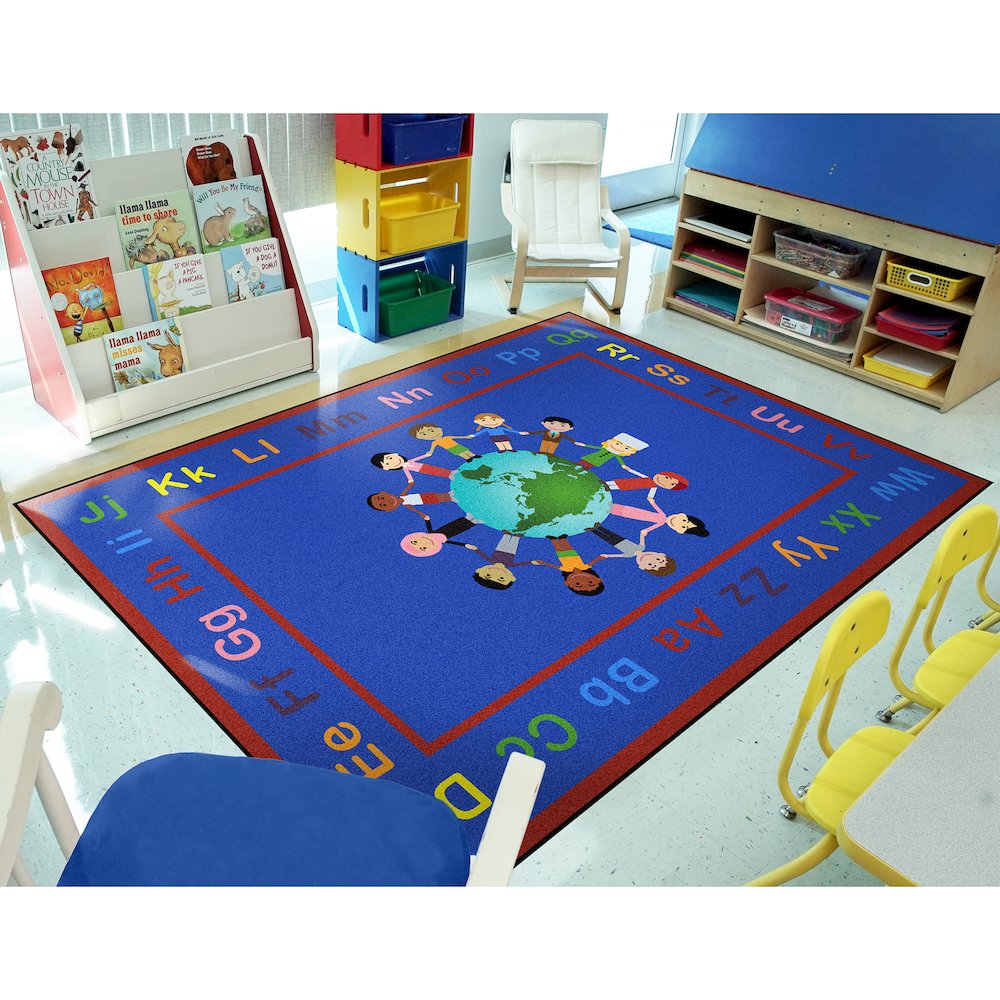 Kid Essentials A World of Friends 10'9" x 13'2"  Area Rug in Color Multi. Picture 3