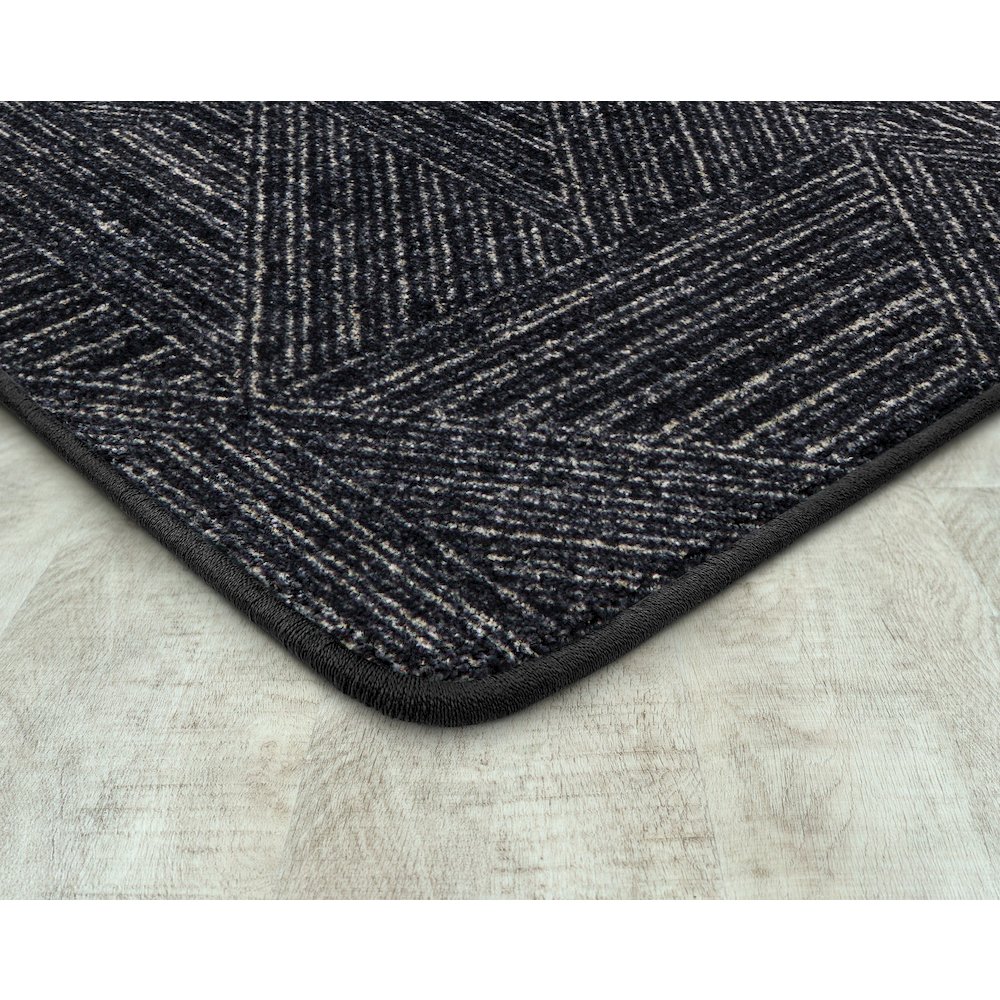 WorkSpace Above Board 7'8" x 10'9" Area Rug in Color Onyx. Picture 2