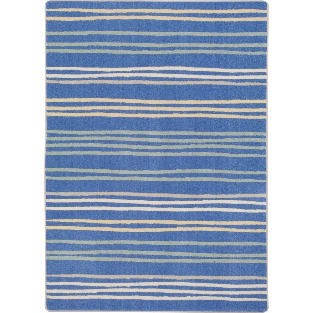 Kid Essentials All Lined Up 10'9" x 13'2" Area Rug in Color Pastel. Picture 1