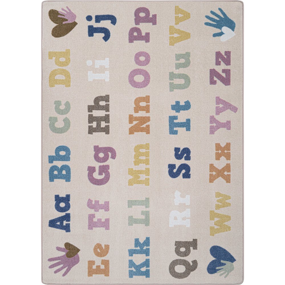 Alphabet for Everyone 10'9" x 13'2" Area Rug in Color Multi. Picture 1