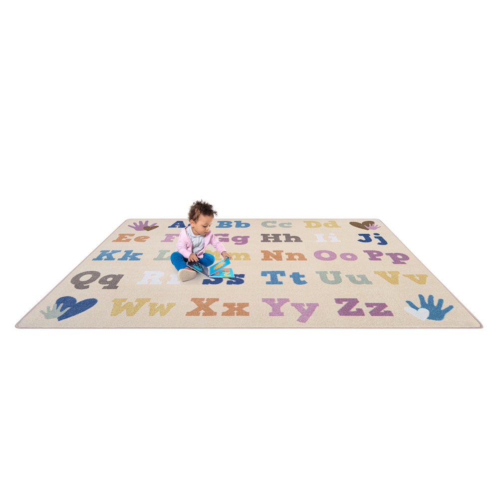 Alphabet for Everyone 10'9" x 13'2" Area Rug in Color Multi. Picture 4