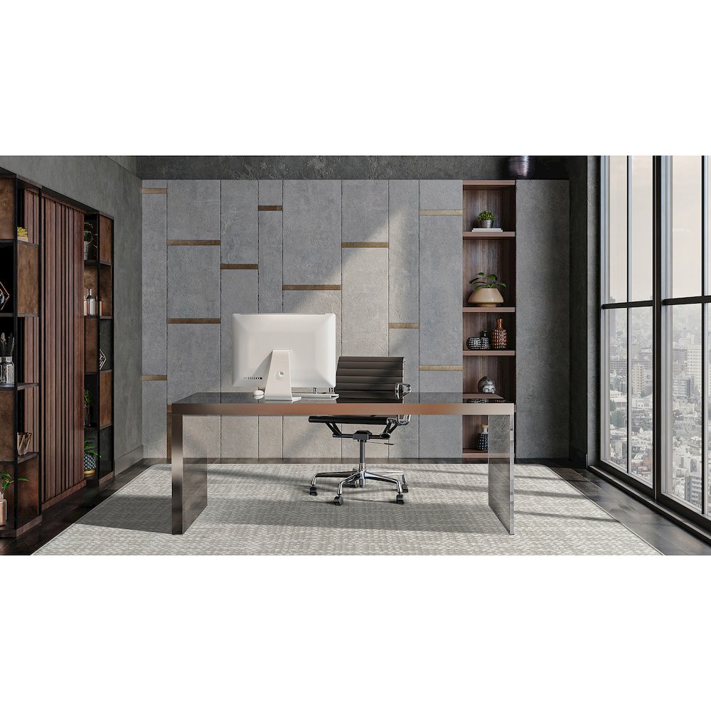 WorkSpace Attractive Choice 7'8" x 10'9" Area Rug in Color Dove. Picture 3