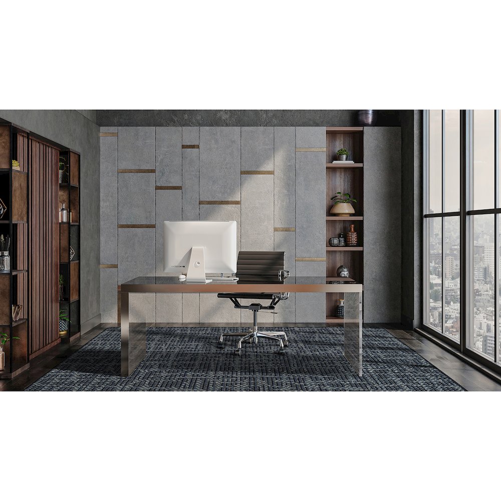 WorkSpace Attractive Choice 7'8" x 10'9" Area Rug in Color Slate. Picture 3