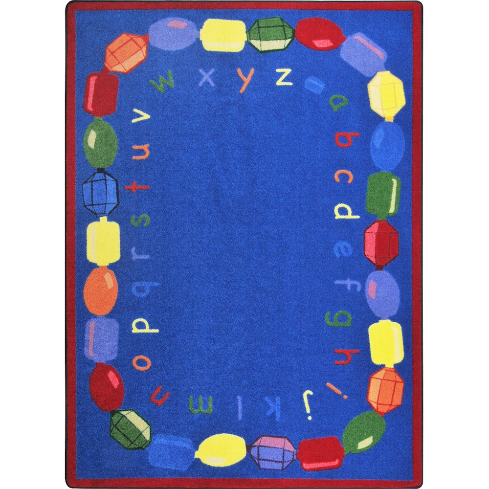Kid Essentials Baby Beads 7'8" x 10'9" Area Rug in Color Multi. Picture 1